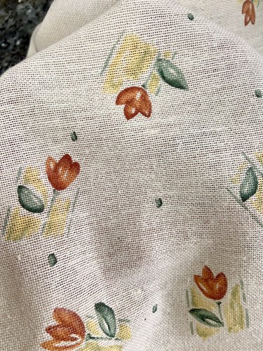 Stoffrest, Stoff, Landhausstil, Vintage, Blümchen, ca. 130x310 cm - Bild 4 von 4