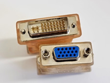 Bundle, 2 Pieces, DVI-I Dual Link Male to VGA/SVGA D-Sub Female Adapter