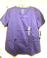 New Womens Size M Cherokee Authentic Workwear Purple nurse top Scrubs-jn642