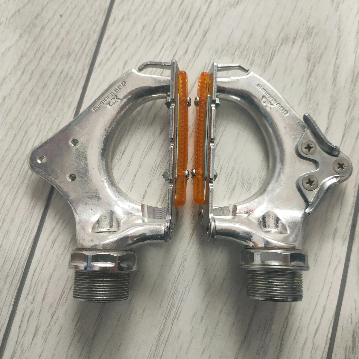 Vintage Shimano 600 AX Road Bicycle Pedals Classic Racing Bike Parts NOS