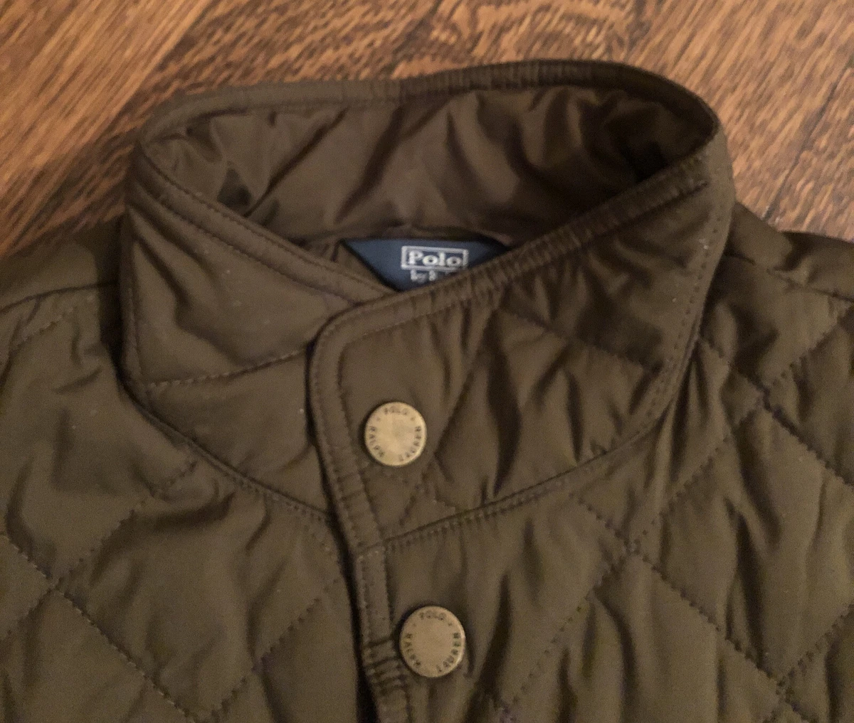 New. Polo Ralph Lauren Boys Green Quilted Barn Jacket Coat Size