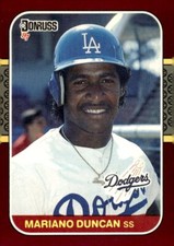 1987 Donruss Opening Day #84 Mariano Duncan Los Angeles Dodgers