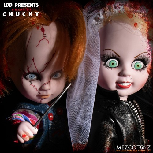 Mezco Toyz LDD Living Dead Dolls Bride of Chucky Chucky Tiffany Set New In Hand - Bild 3 von 8