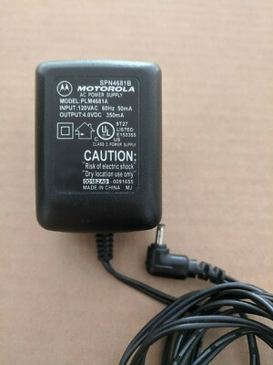 Genuine Motorola SPN4681B Power Supply AC Adapter  4.0VDC 350mA