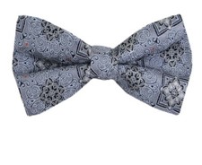 Men's 100 Silk Designer Self Tie Woven Bowtie- NWT