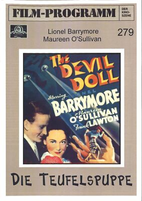 FDK Filmprogramm 279 | DIE TEUFELSPUPPE | Lionel Barrymore, Maureen O'Sullivan