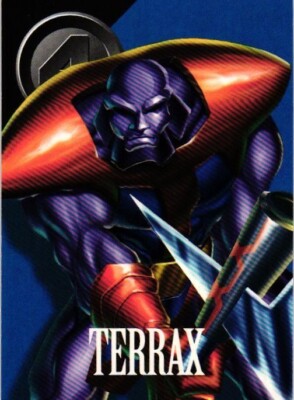 TERRAX #65 BASE 1996 Marvel Vision Embossed Collectible Card