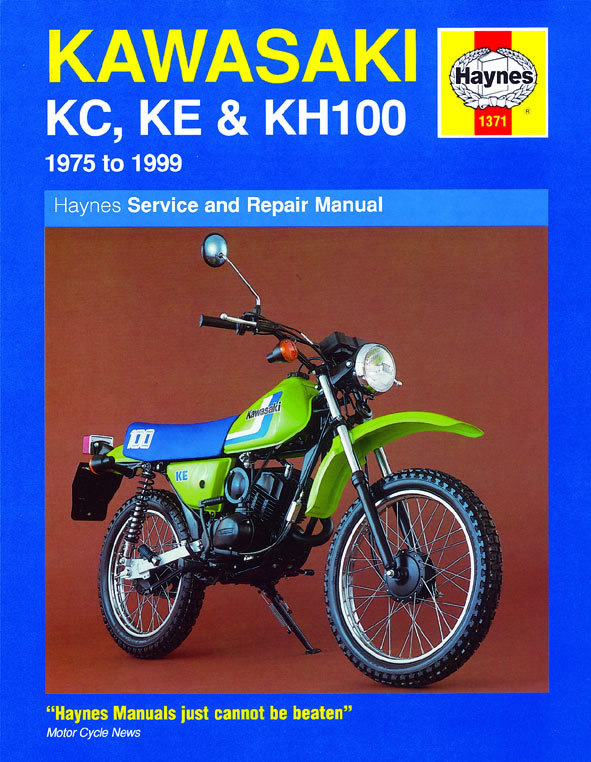 Haynes Manual 1371 for Kawasaki KC100, KE100 & KH100 (75 - 99) workshop/service