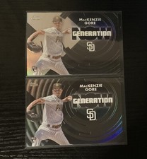 MacKenzie Gore Rookie Card Generation Now Black /299 With Chrome Base