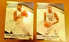 2015 NATIONAL PROMO PANINI 2015 KARL ANTHONY TOWNS + JAHLIL OKAFOR DUKE