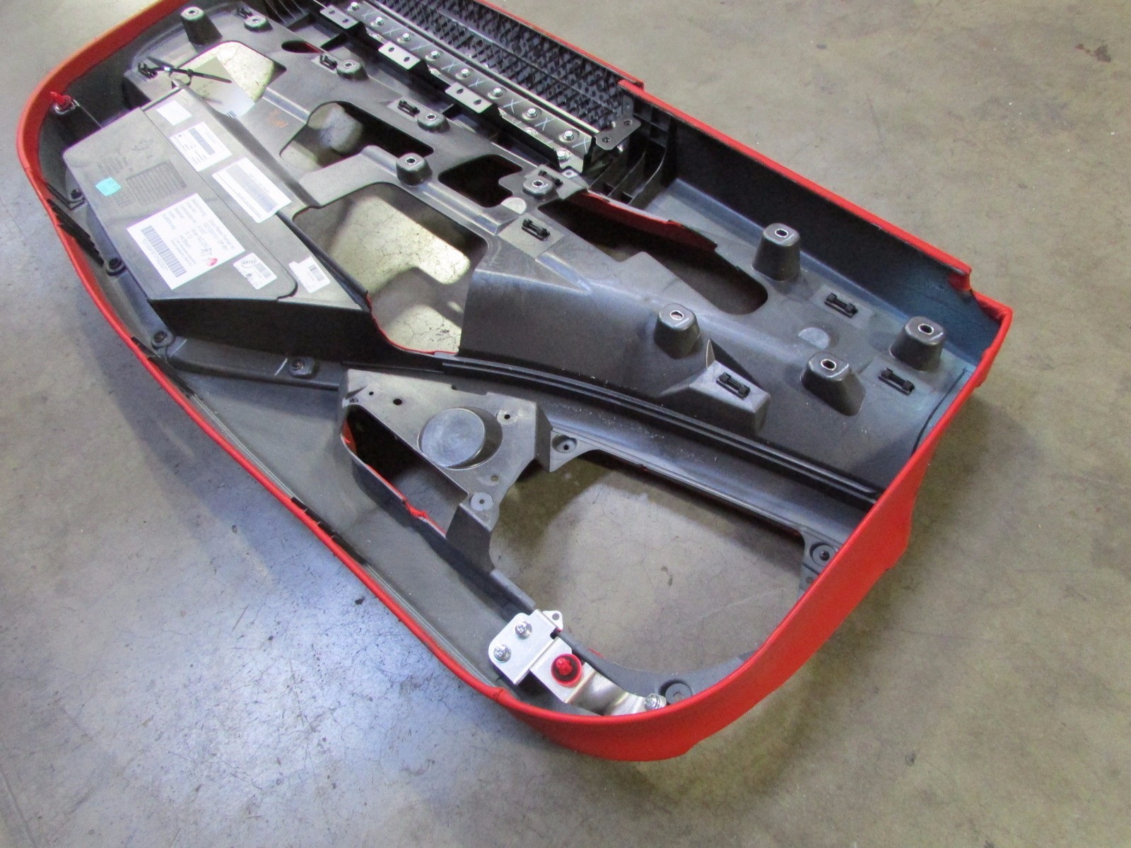 Ferrari 458 Italia, RH, Right Front Door Main Trim Panel, Blk&Red, Used 82643629