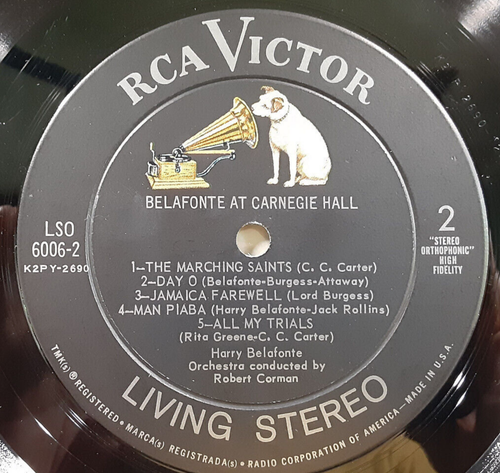 Harry Belafonte - ""Belafonte at Carnegie Hall"" - Cinch - LSO-6006 - 1959 - SEHR GUTER ZUSTAND - Bild 7 von 8