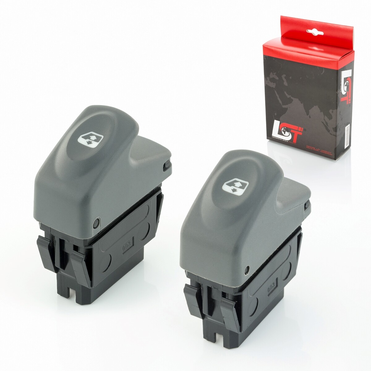 Window lifter switch button left and right gray for RENAULT MEGANE