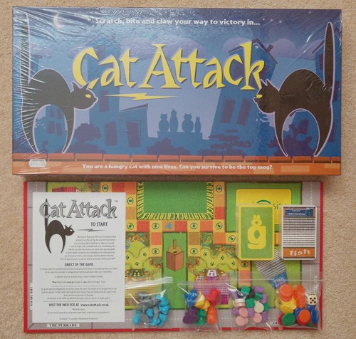 Cat Attack, süße Minis, Familienspaß Brettspiel für Katzenliebhaber, fast neuwertig, 2001