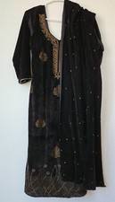 Black Velvet Salwar Kameez NEGOTIABLE
