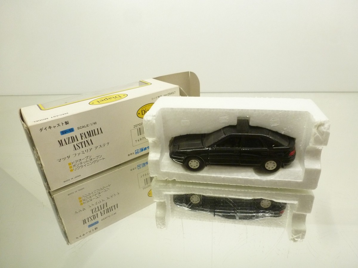 DIAPET SV-13 MAZDA FAMILIA ASTINA 323 - BLACK 1:40 - GOOD IN BOX 