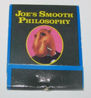 Joe's Smooth Philosophy Matchbook 20 Matches Camel Cigarettes Cool On Money! — photo 1