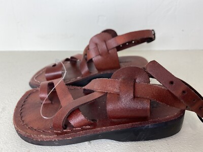 Jerusalem Sandals｜SLIPPERS (NO.8 The Good Shepherd Hone The Good Shepherd | Green Leather Toe Loop Sandal