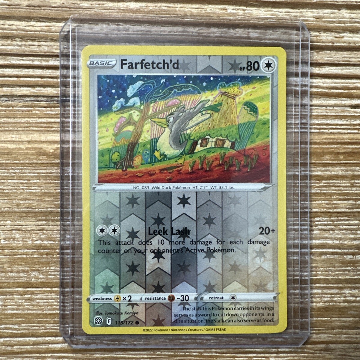 Farfetch'd 115/172 Reverse Holo Brilliant Stars Pokémon Card 2022