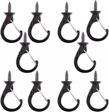 Metal Safety Windproof Hooks, 10 Pieces Cup Hooks Ceiling Hooks Suspended 