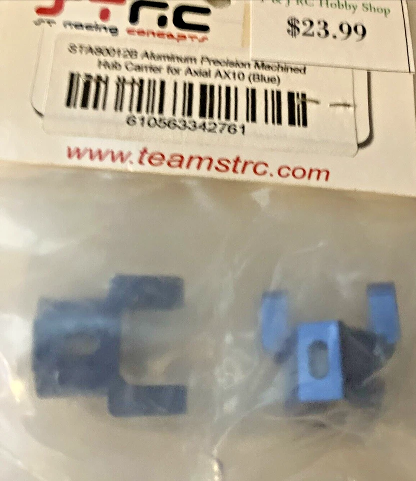 STA80012B STRC Aluminio Precisión Mecanizado Buje Portador Axial AX10 Azul Foto 3 de 4