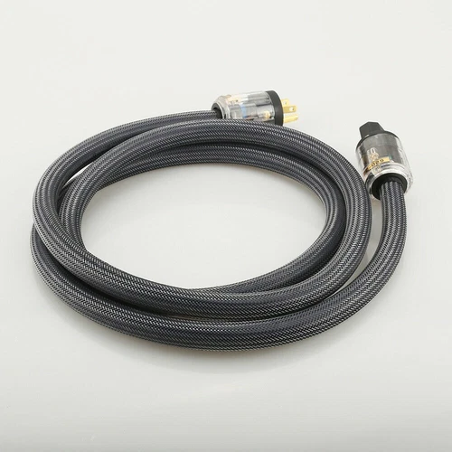 Audiophile HiFi Audio Power Cable Pure Copper EU US Schuko AU Mains Supply Cord - Picture 8 of 17