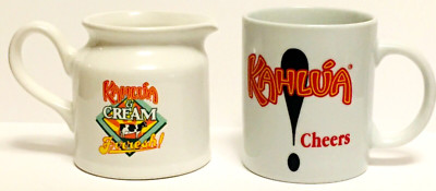 Kahlua & Cream Frrresh! Creamer with Cow and Kahlua Cheers mug