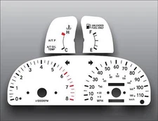 White Face Gauges for 1995-1997 Toyota Tacoma SR5 3.4L Auto