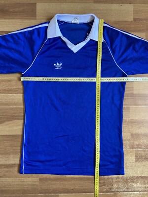 ADIDAS 1980s 80s FOOTBALL SHIRT SOCCER JERSEY ADIDAS LONG