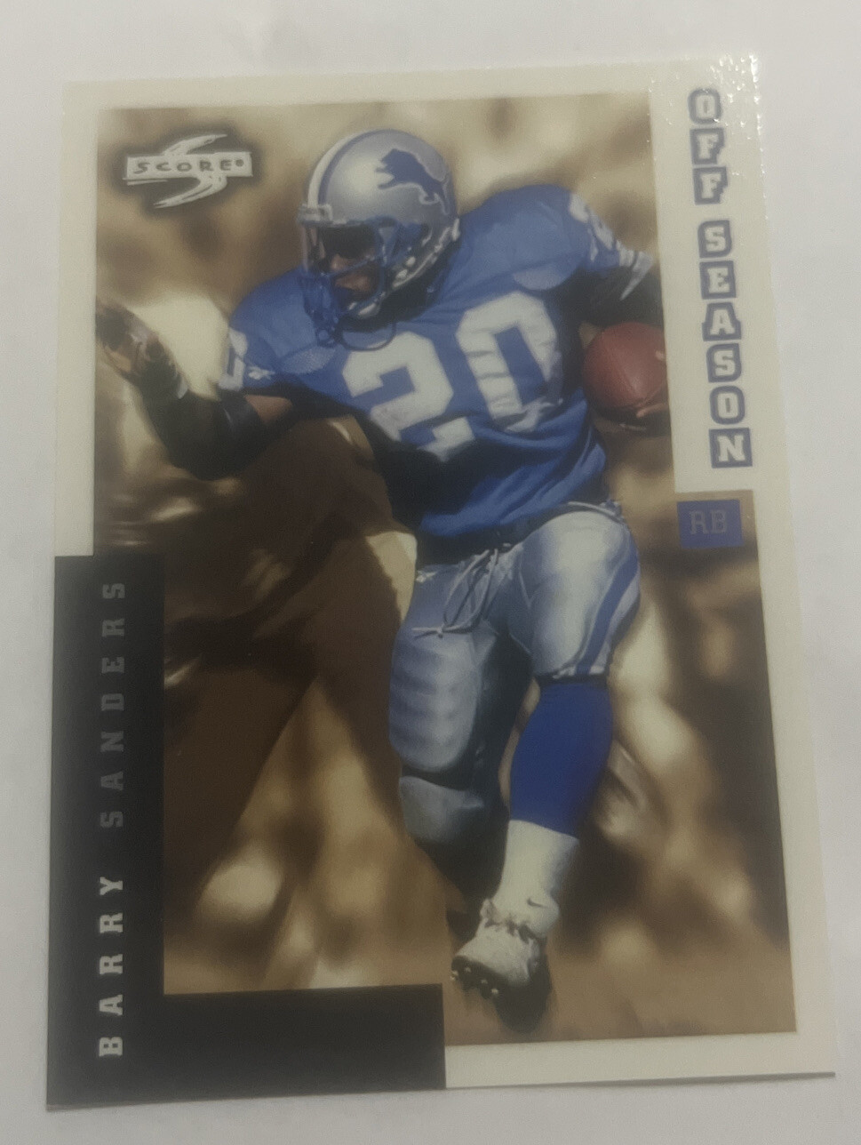 Barry Sanders 1998 Score Off Season Card 258 Detroit Lions eBay