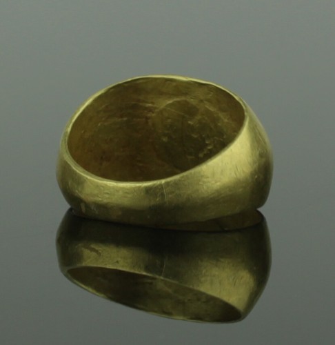 ALTER RÖMISCHER GOLD INTAGLIO RING MIT HIPPOCAMPUS - 2. Jahrhundert n. Chr. - Bild 3 von 5