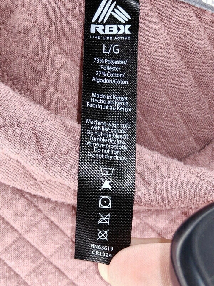 RBX взрослых женщин твердого сирени длинным рукавом диагональная сетка стежок капот шеи свитер - Изображение 3 из 4