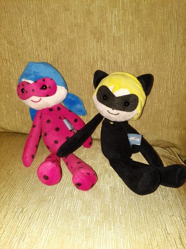 2pcs Miraculous Ladybug Cat Noir Plagg Tikki Plush Doll Toys 10 2017hot
