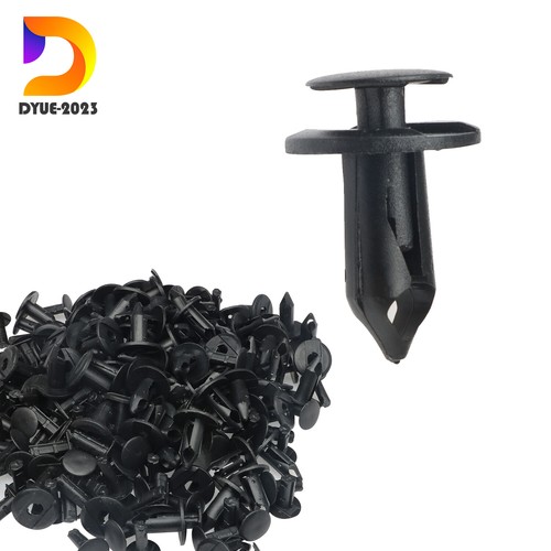 Fender Clips 100-Piece 8mm & Push Pins - Black Nylon Rivets For Honda ATV, Polaris, Kawasaki, UTVs Can Am Outlander Accessories - Foto 2