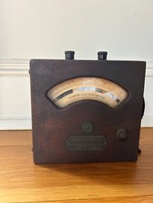 Vintage Weston Electrical A.C. Voltmeter Wood Box Tester Instrument Model 155