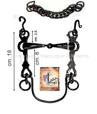 Morso Vaquero Spagnolo In Sweet Iron Con Aste Mobili E Bocca Snodata - LOPEZ - Foto 1