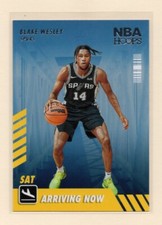 2022-23 NBA Hoops Arriving Now Blake Wesley (RC) #25 San Antonio Spurs