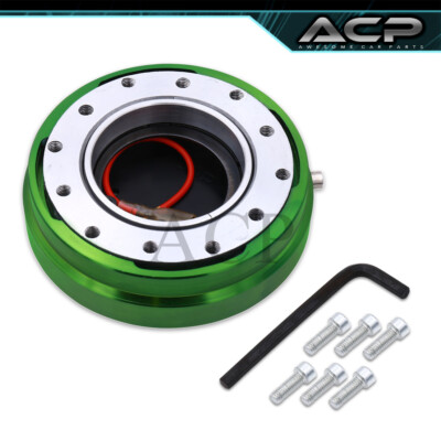 For Camaro Corvette Avalanche Push Button Snap Off 1.5 Slim Quick Release Green