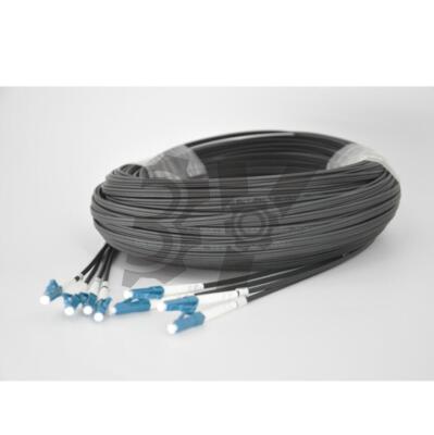   4 Cores Outdoor FTTH Fiber Optic Drop Cable SM LC UPC Patch Cord 200M #W7