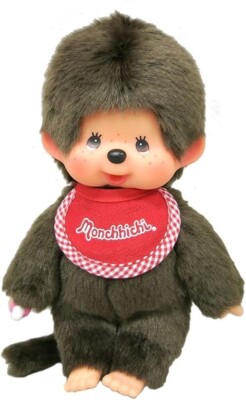 Monchhichi Premium Standard Small Size Brown Boy Plush Doll 226368