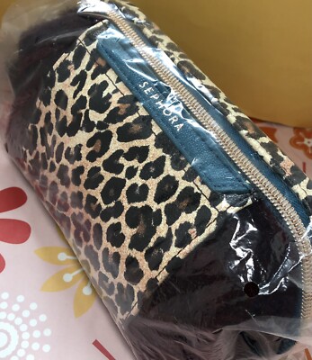 Sephora Collection License To Leopard Makeup Bag / New
