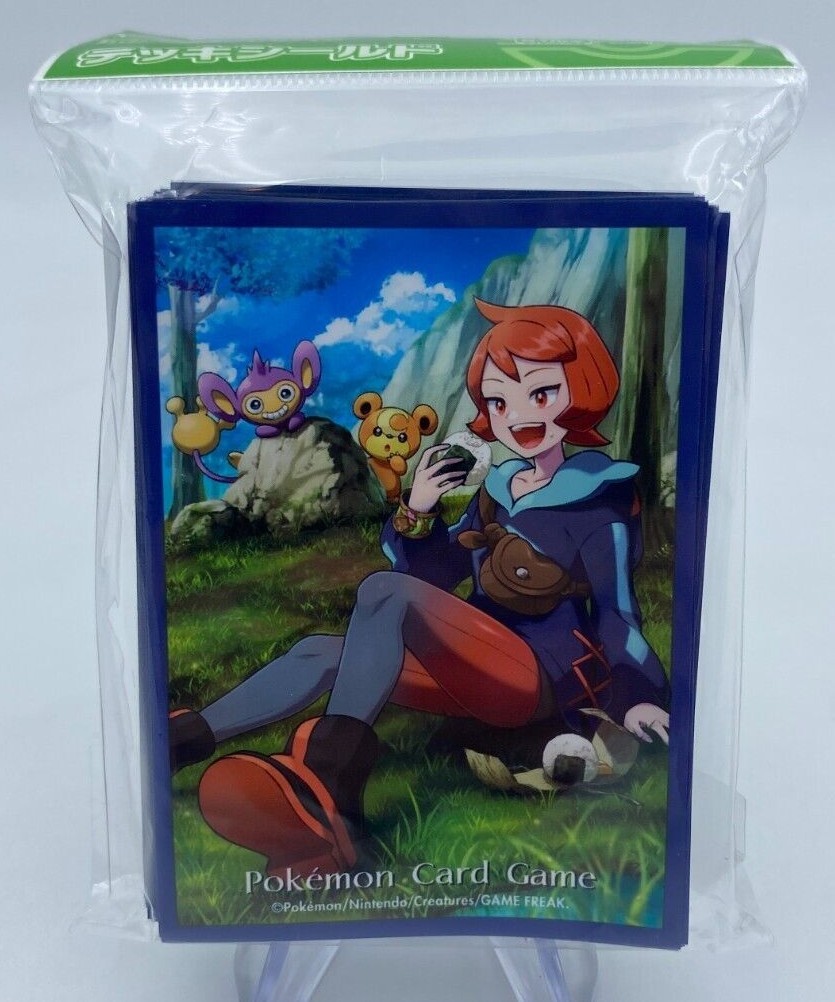 how to read japanese pokemon cards Gym Leader Elesa and Emolga Holographic Card Sleeves – Kado Supplies main image 0