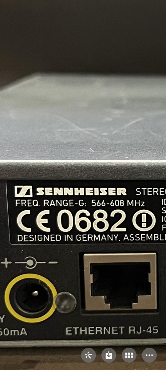 1PC USED Sennheiser ew 300 iem g3 566-608MHz G Band by Fedex or
