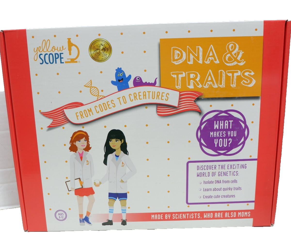 Yellow Scope DNA & Traits Science Kit for Kids, STEM Kits for Girls and Boys