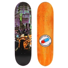JK Industries Neo Tokyo Kaneda 8.475" Akira Hand Screened Orange Stain Deck