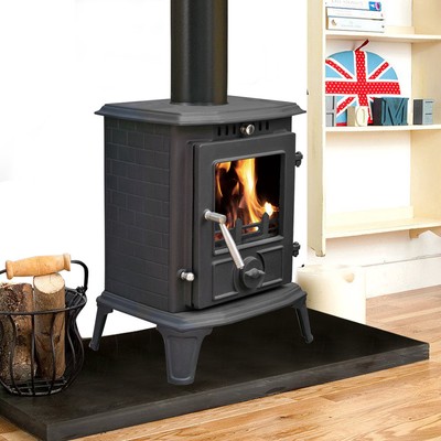 Ja060 5 5kw Multifuel Clean Burn Cast Iron Fireplace Log