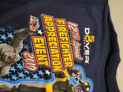 2019 NATIONAL FALLEN FIREFIGHTERFOUNDATION/DOVER MONSTER MILE/NASCAR Size L - Picture 5 of 10