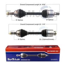 SurTrack Pair Set of 2 Front CV Axle Shafts For Mazda 6 3.7 V6 2009-2013