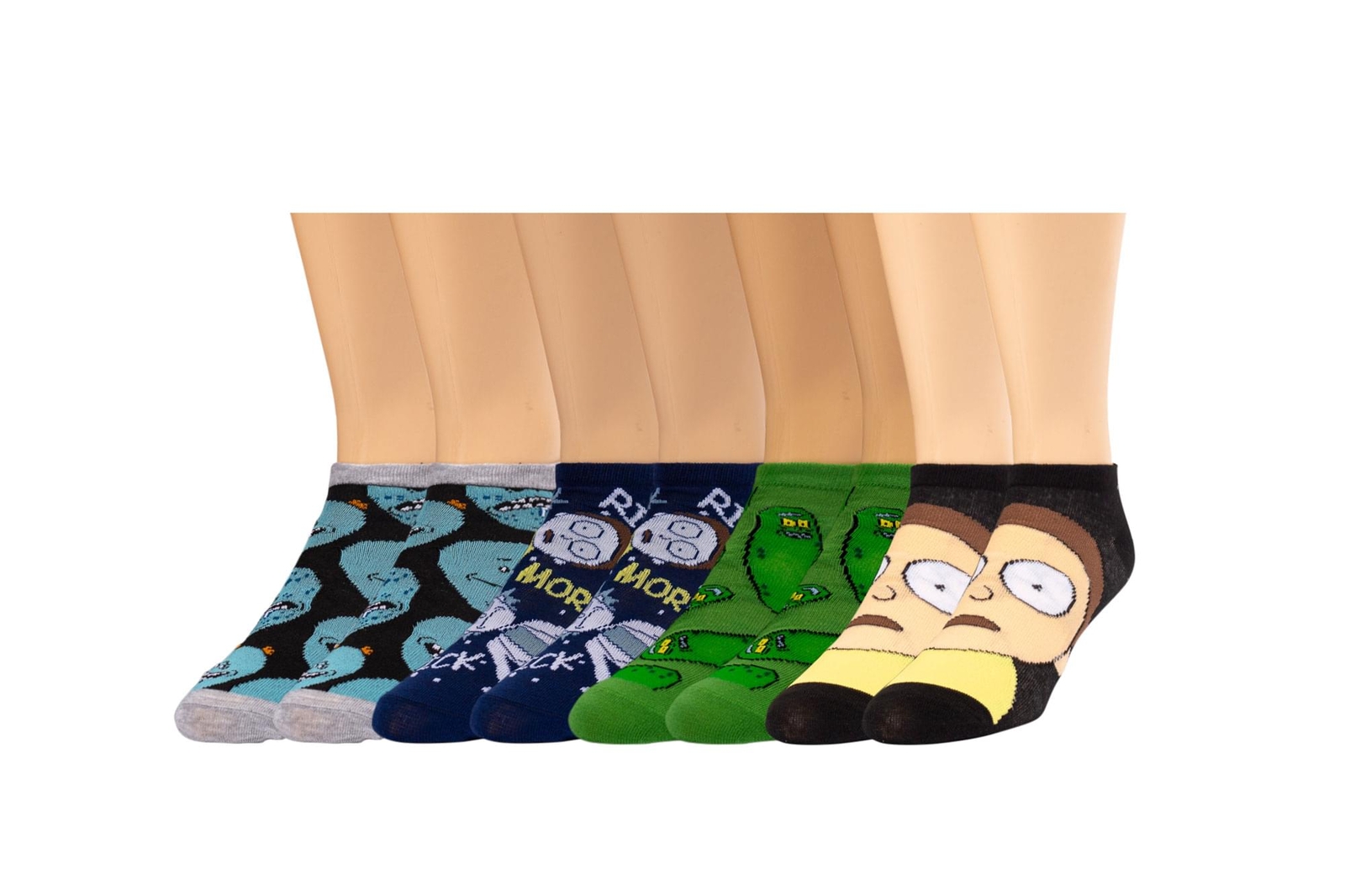 Rick Y Morty Novedad Corte Bajo Unisex Calcetines Tobilleros 5 Pares