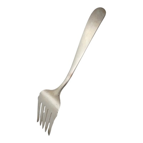 S. Kirk & Son Repousse Sterling Silver Serving Fork 9.5 Inch 110.6 Grams #8112 - Picture 2 of 3